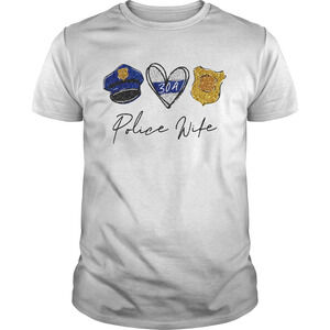 Peace Love Police Wife Shirt
